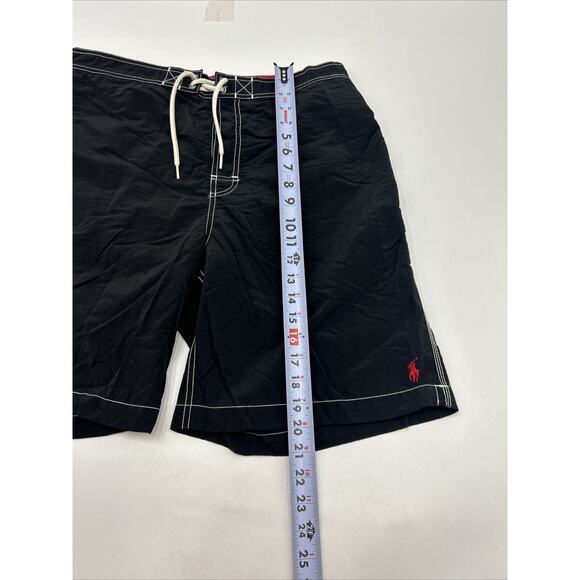 Polo Ralph Lauren Shorts Mens L Black Cargo Board Lined Swim Trunks , Surf - Picture 5 of 11